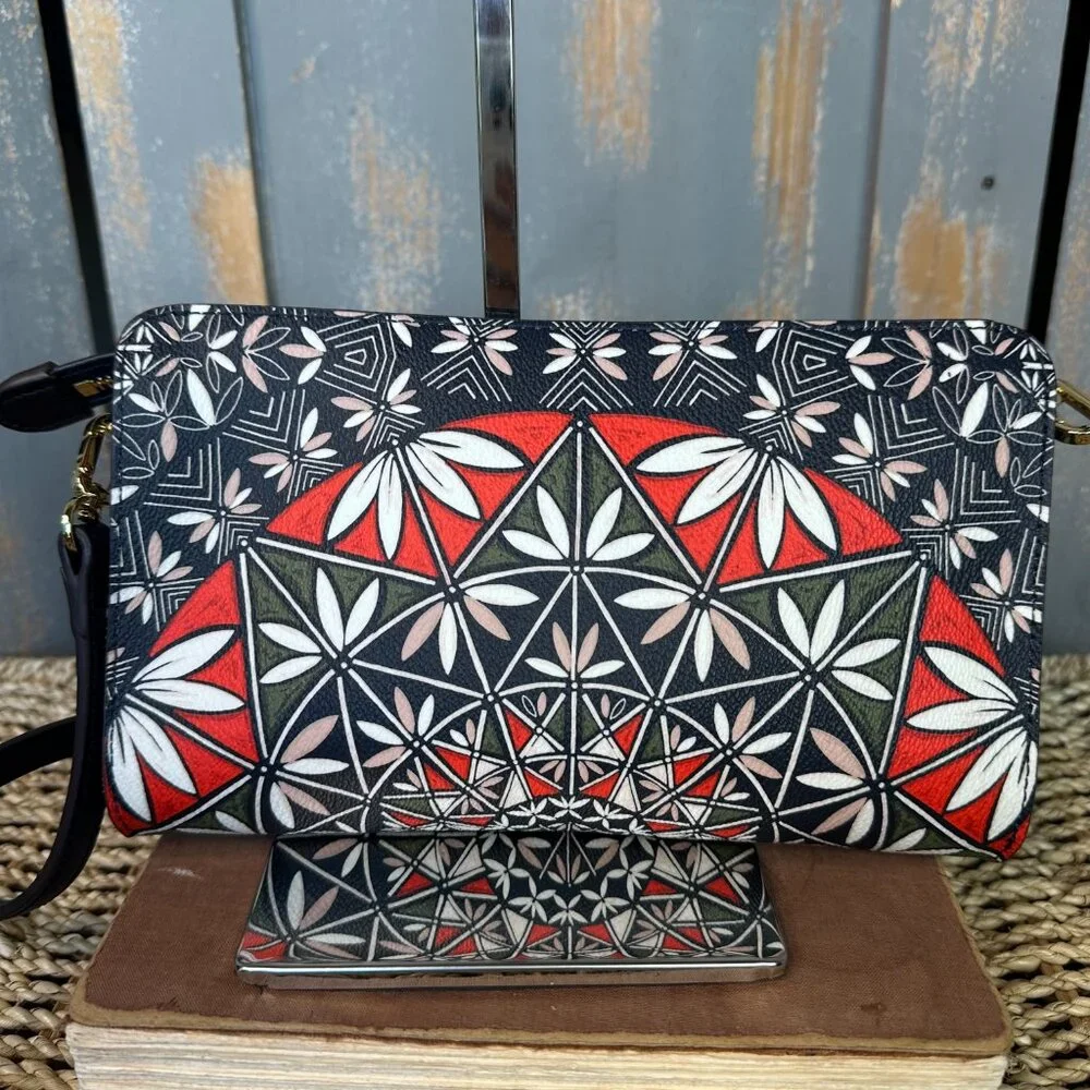 Tory Burch Kerrington Wallet Clutch Crossbody Tory Navy/Pottery NWOT - Picture 5 of 14